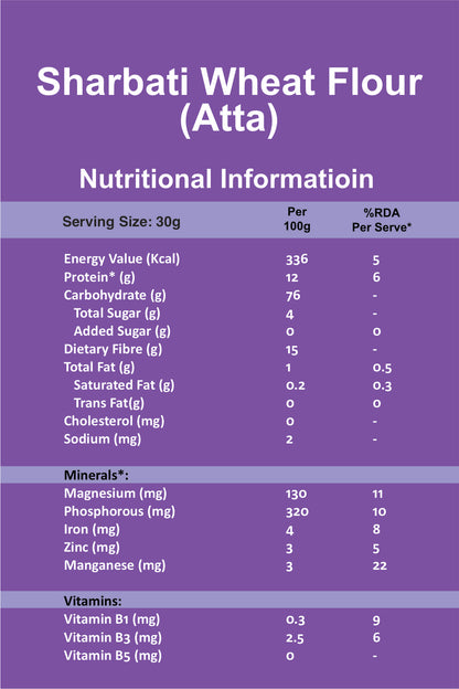 Sharbati Whole Wheat Flour